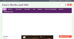 Desktop Screenshot of lisasherbsandoils.com